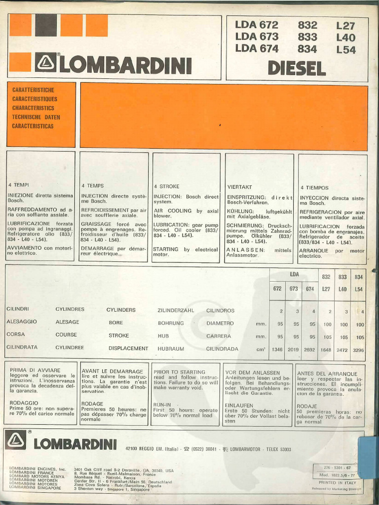 Kolbenringsatz Lombardini LDA672, LDA673, LDA674, LDA96, LDA97, LDAL672, LDAL673