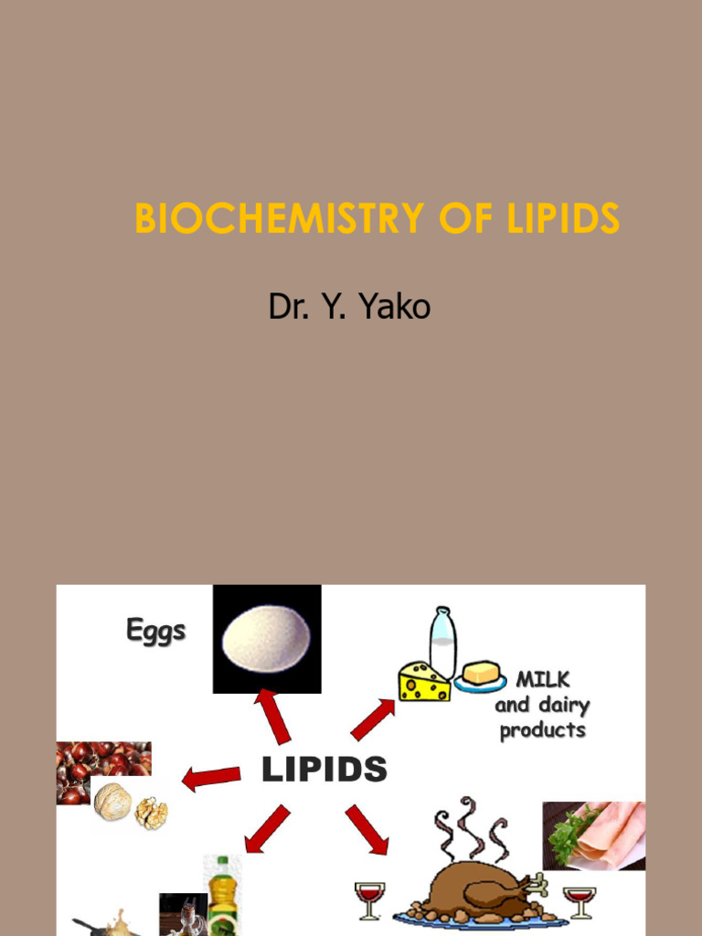 Biochemistry of Lipids - Compound Lipids YYako | PDF | Lipid | Cell ...
