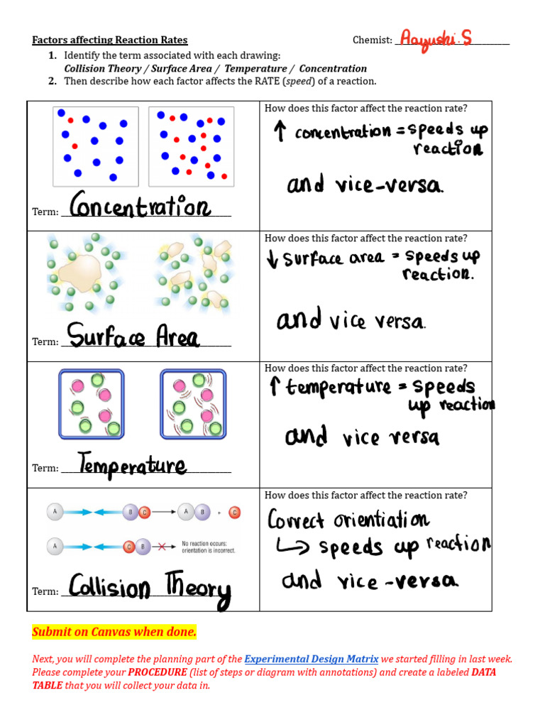 Unit+5 +Collision+Theory+-+Warm+Up+ | PDF
