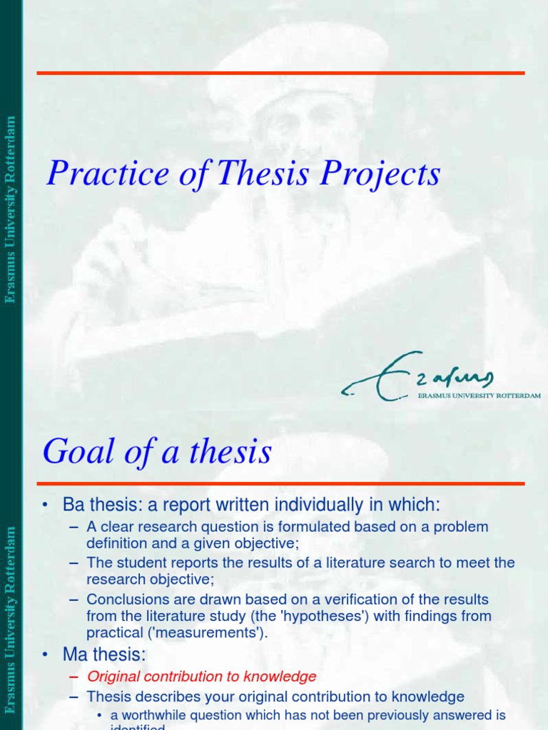 Practical master thesis image