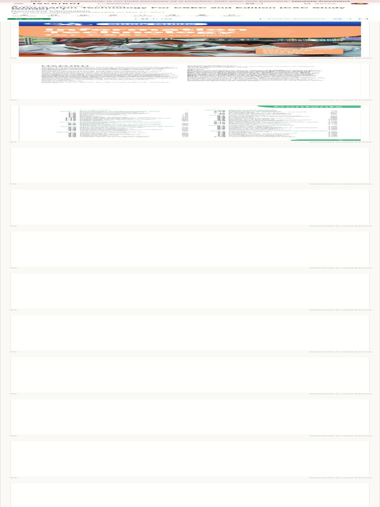 Information Technology For CSEC 2nd Edition (CXC Study Guide) - 1 PDF | PDF