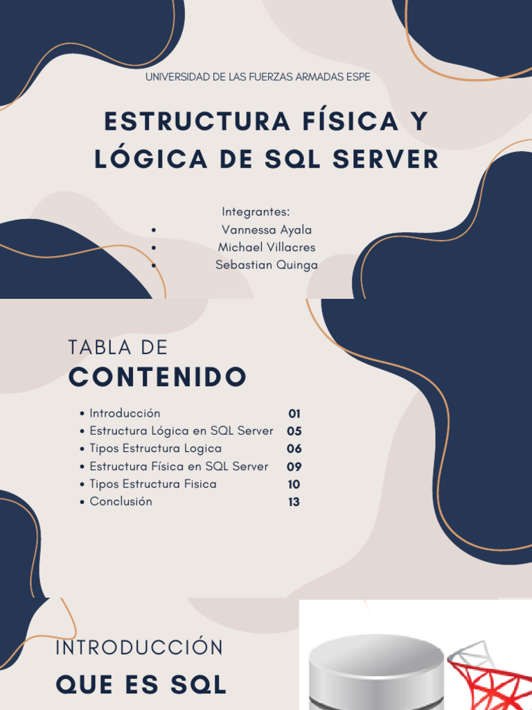 Estructura de SQL Server: Lógica y Física | PDF | Servidor SQL de ...