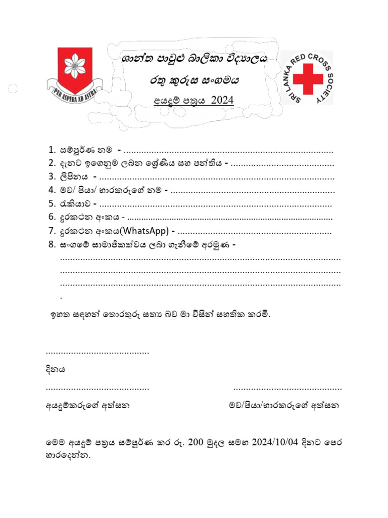 Red Cross Aplication | PDF