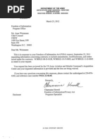 Responsive Documents - CREW: Department of The Army: Regarding Contractors With Ties To Rep. Rogers: 3/28/2012 - Army Response To 9-22-11 FOIA