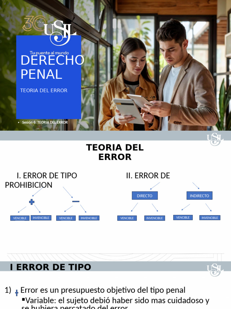 14 Derecho Penal Usil - Teoria Del Error (1) | PDF | Intención (Derecho ...