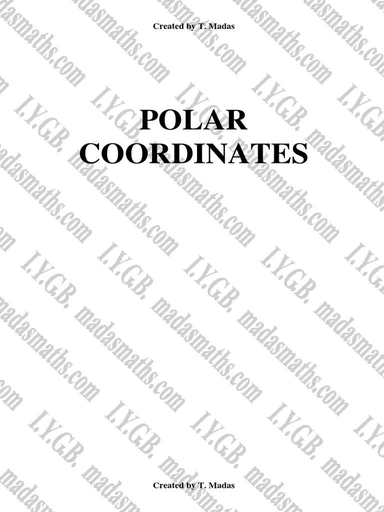 Polar Coordinates Practice | PDF | Coordinate System | Euclidean Geometry