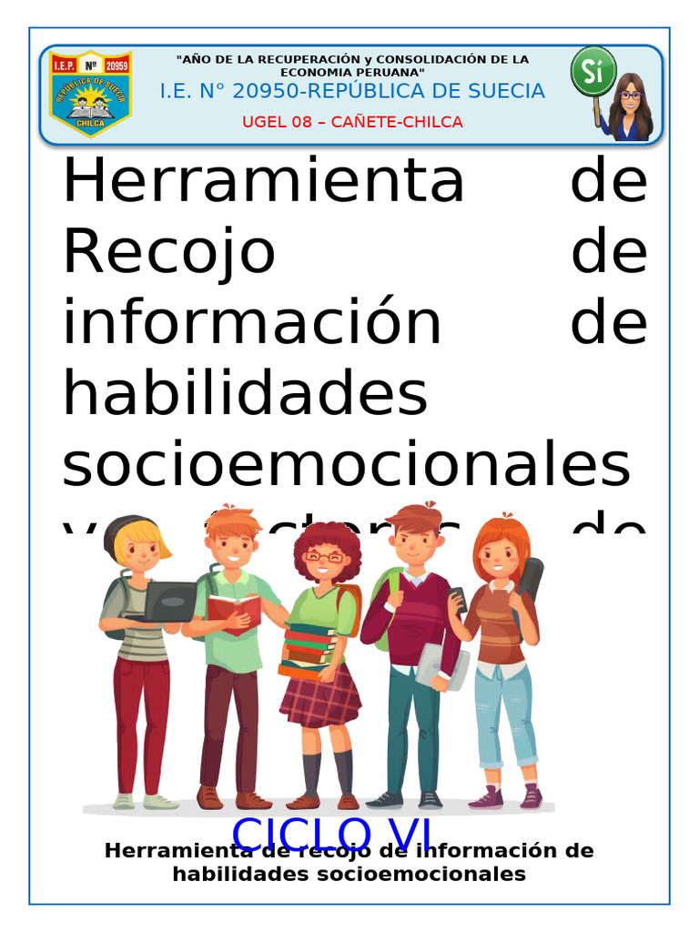 Ciclo Vii Herramienta de Recojo de Información-Socioemocional | PDF