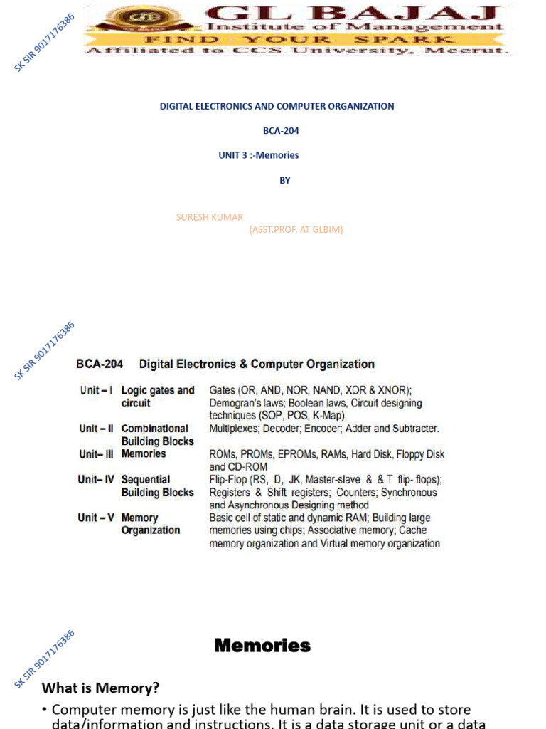 Understanding Computer Memory Types | PDF | Random Access Memory ...