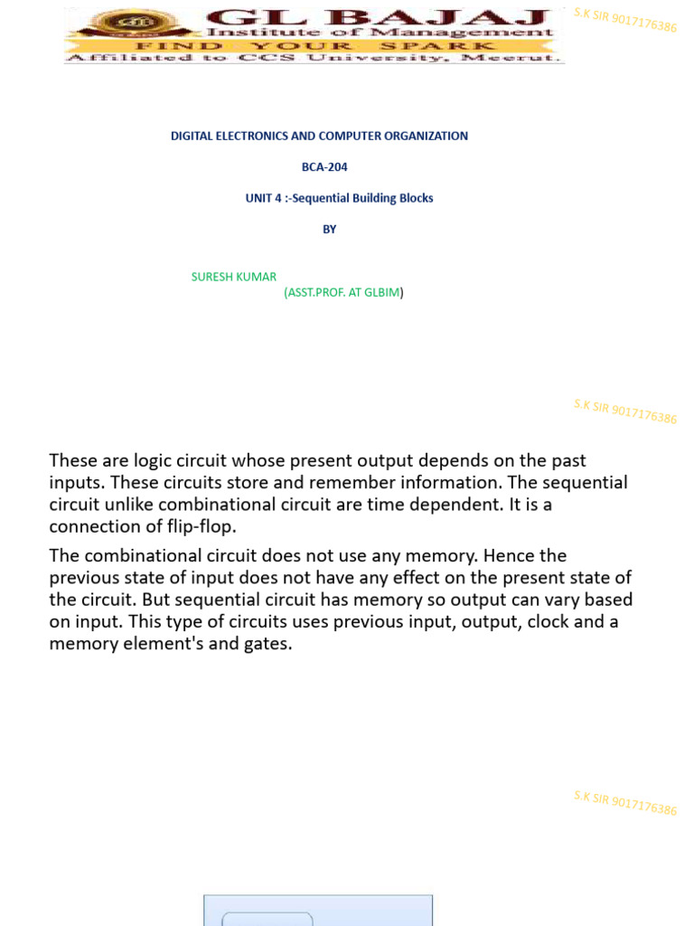 Understanding Sequential Circuits | PDF | Logic Gate | Electrical ...