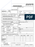 Application Form CEPTAM 05