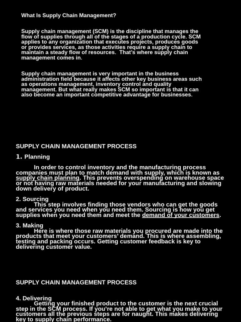 Supcham - Chapter 1 Introduction To Supply Chain Management | PDF ...