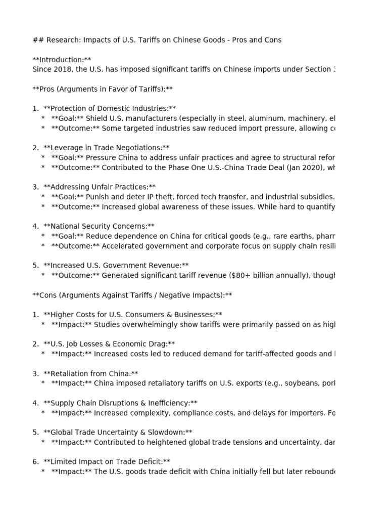 Impacts of Terrifs On Global Trade | PDF | Tariff | Subsidy