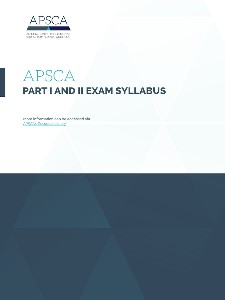 APSCA Part I & II Exam Overview | PDF | Audit | Employment