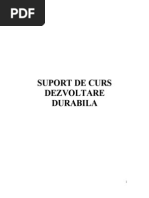 Suport Curs Dezvoltare Durabila