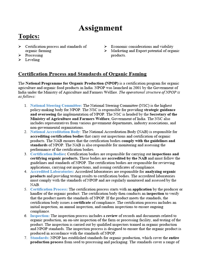 Principles of Organic Farming | PDF | Organic Farming | Agriculture