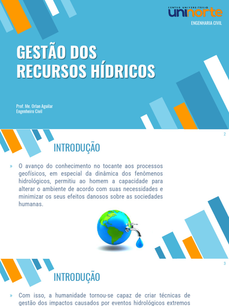 Gestão de Recursos Hídricos e Riscos | PDF | Hidrologia | Enchente