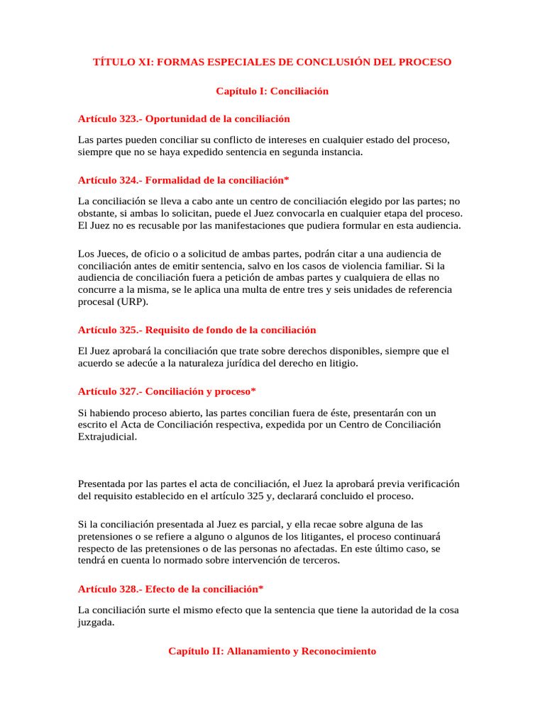 Formas Especiales de Conclusión Procesal | PDF | Demanda judicial | Ley ...