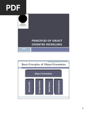 Principles of Object-Oriented Modeling | PDF | Inheritance (Object