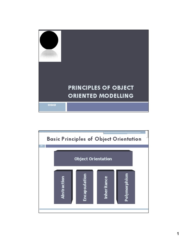 コンピュータ・IT Principles of Object-Oriented Modeling Principles of Object-Oriented Modeling | PDF | Inheritance (Object
