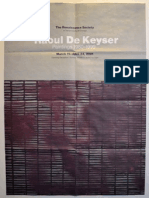 Raoul de Keyser Exhibition Poster