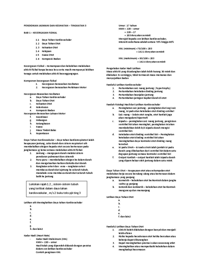 Jawapan Latihan Pengukuhan Buku Teks Pjpk Tingkatan 3