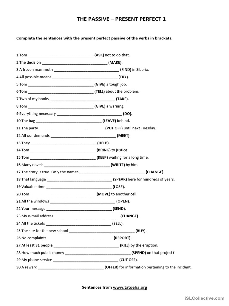The Passive - Present Perfect 1 | PDF | Grammar | Linguistics