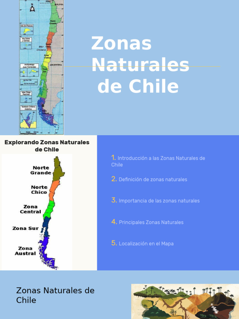 Zonas Naturales de Chile: Mapa y Características | PDF | Chile | Ecosistema