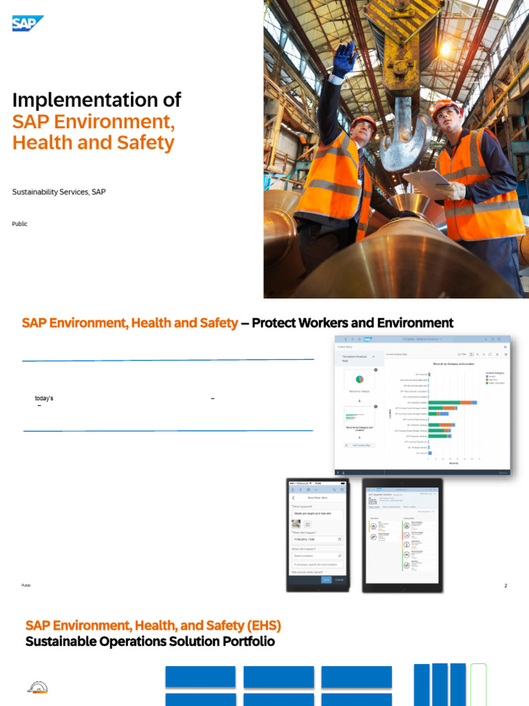 SAP EHS Implementation Overview | PDF | Occupational Safety And Health ...