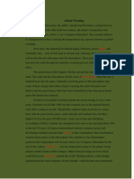 Soal Cloze Test Explanation - Global Warming