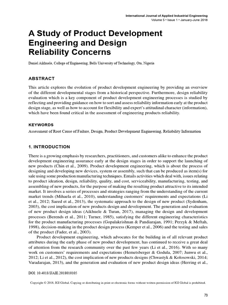 Product Development Engineering Reliability | PDF | Reliability Engineering