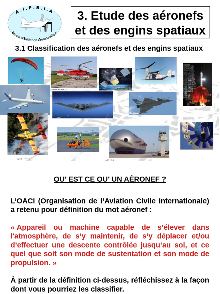 Classification Des A ronefs Et Engins Spatiaux PDF Ballon a ronef 