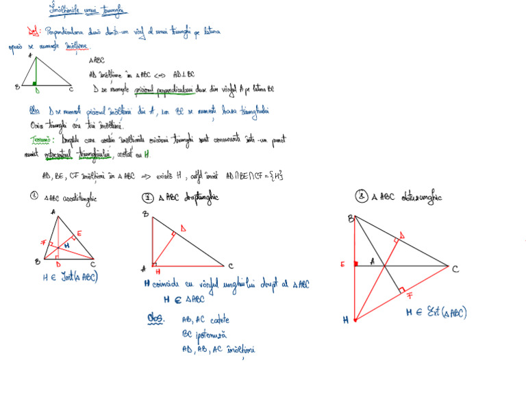 Inaltimea in Triunghi | PDF
