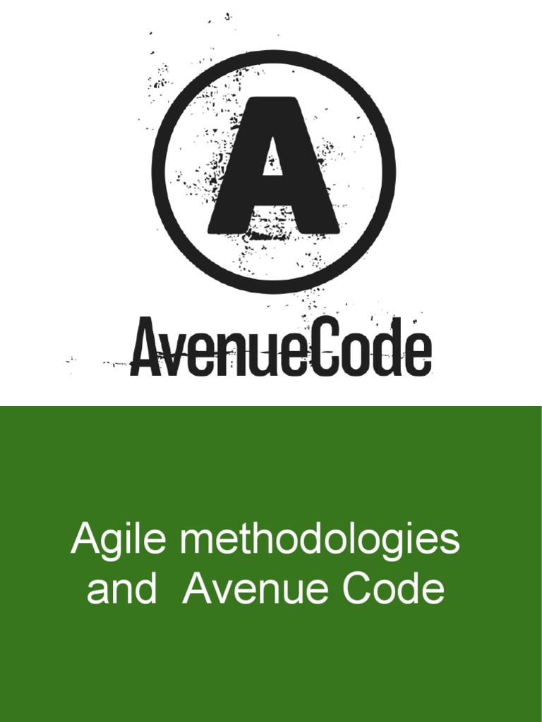 Avenue Code Lecture | PDF | Agile Software Development | Software ...