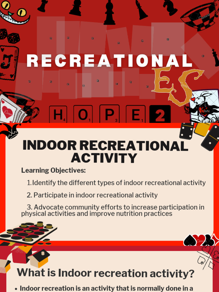 Indoor Recreational Activities Guide | PDF | Chess | Traditional Board ...