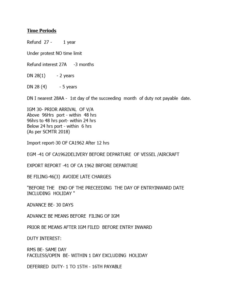 Time Period | PDF