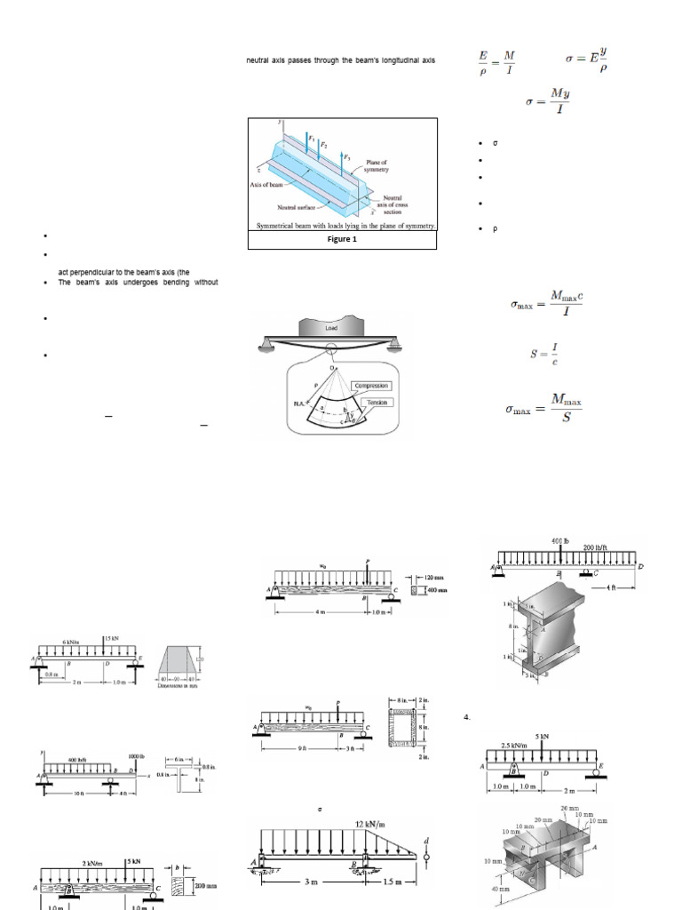 Stresses in Beams | PDF | Bending | Beam (Structure)