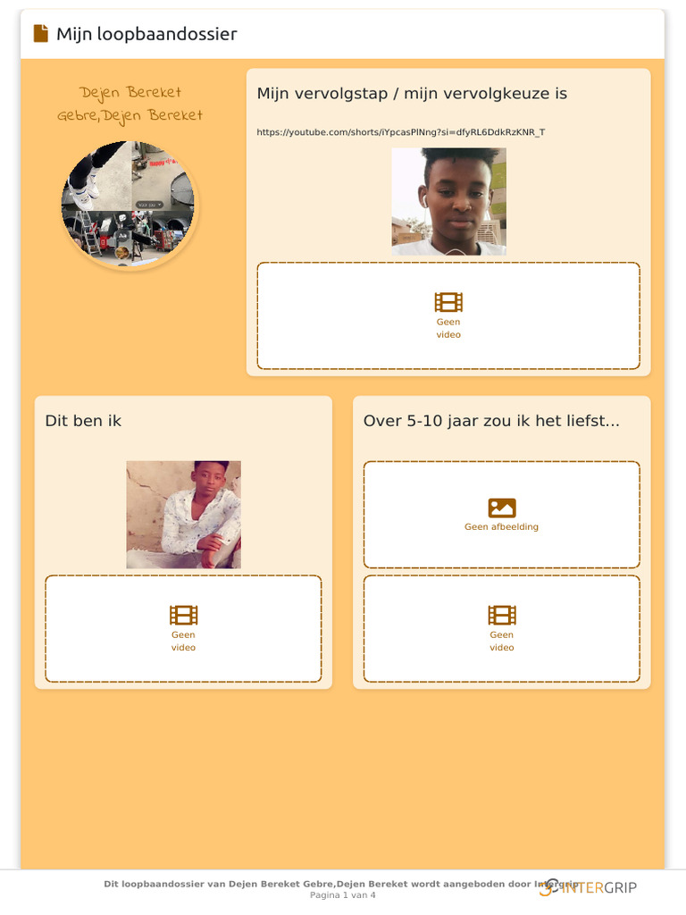 Loopbaandossier 158023 | PDF