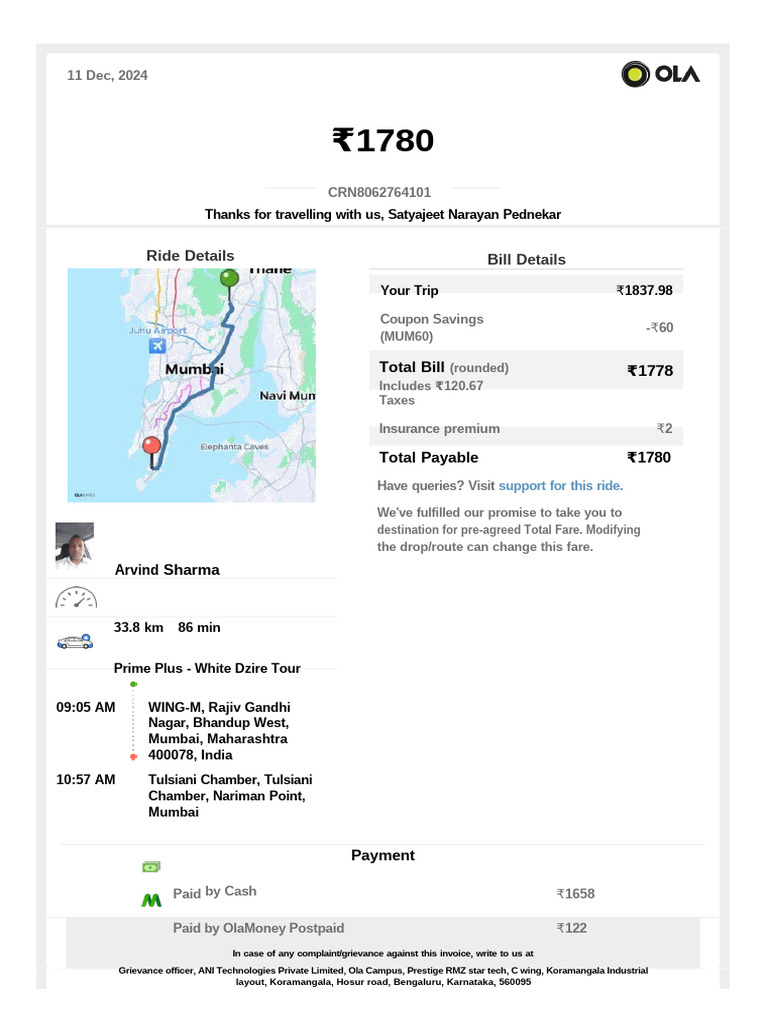 CRN 8062764101 | PDF | Invoice | Payments