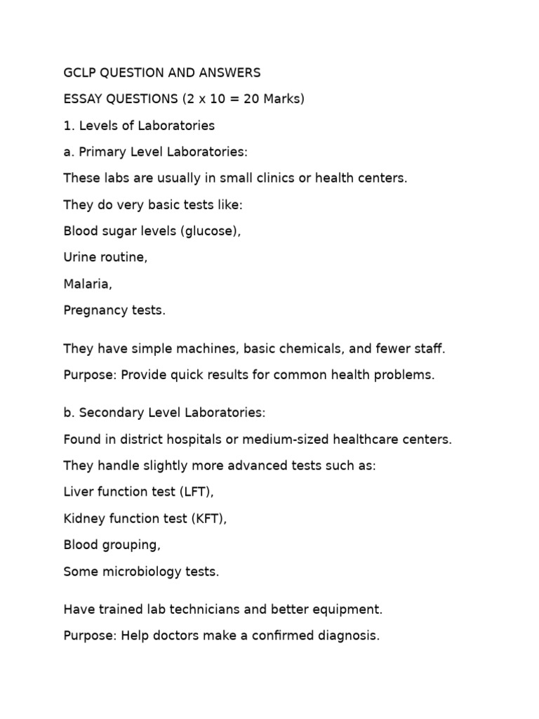 GCLP Laboratory Levels and Practices | PDF | Laboratories | Personal ...