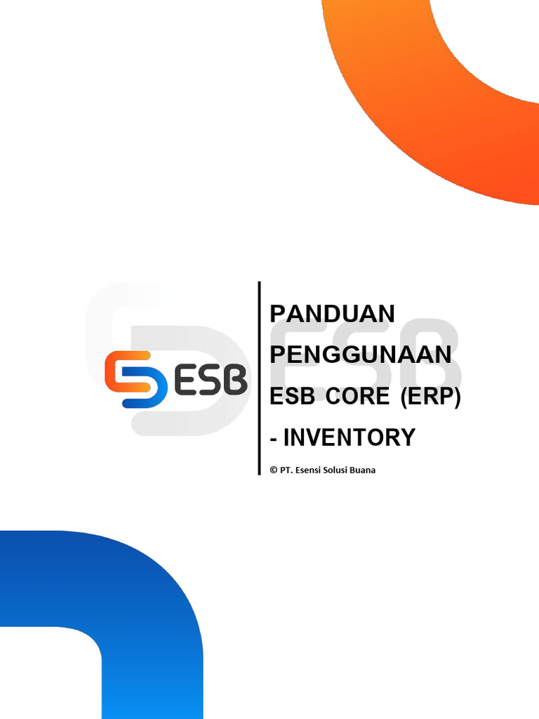 Panduan Penggunaan ESB Core Inventory | PDF