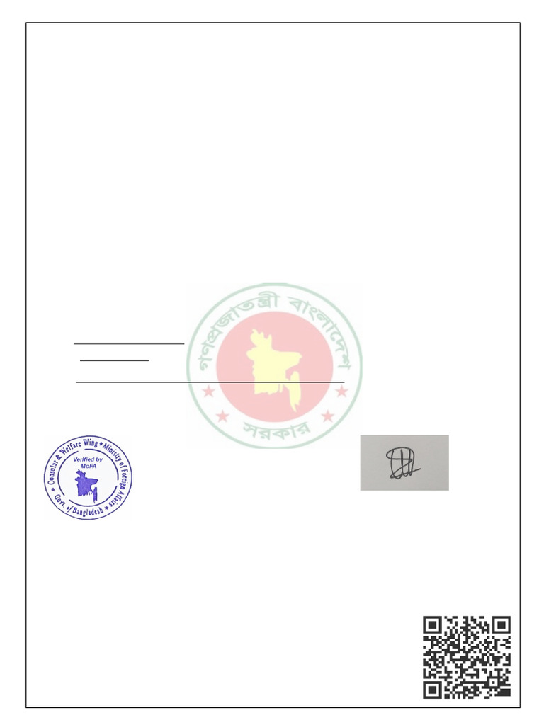 Image showcasing Birth Certificate Apostille in Bangladesh | PDF