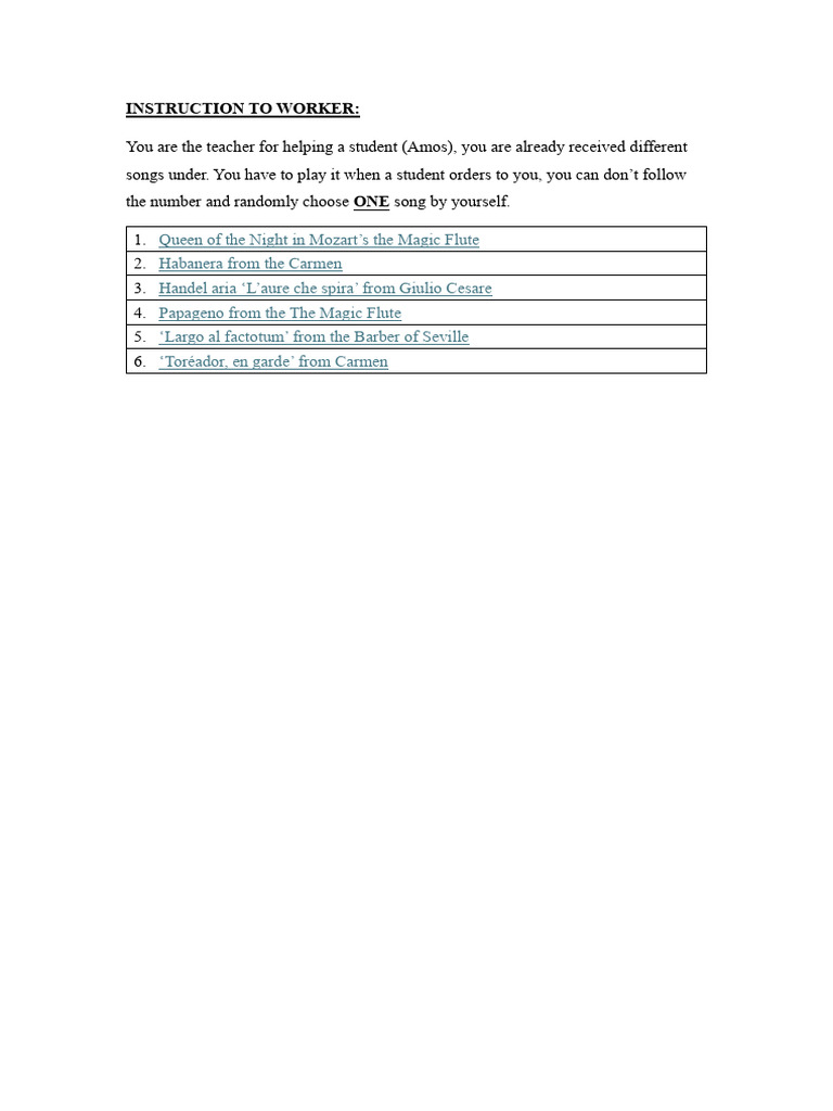 Music Test | PDF