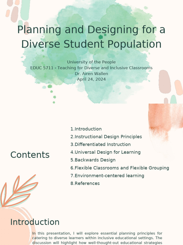 5711 Written Assignment Planning and Designing | PDF | Differentiated ...