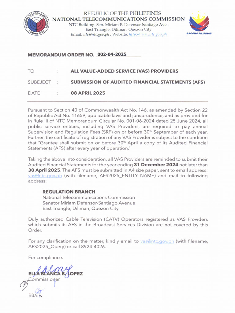 Memorandum-Order-No_1_-002-04-2025 (1) | PDF