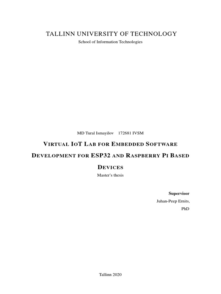 Virtual IoT Lab for ESP32 & Raspberry Pi | PDF | Internet Of Things ...