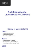 An Introduction To Lean Manufacturing