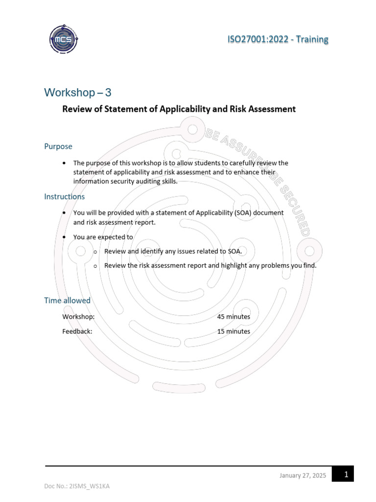 Workshop No.3 | PDF