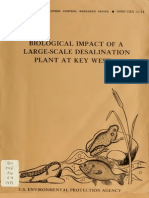 Biological Impact Og a Large-Scale Desalination Plant at Key West