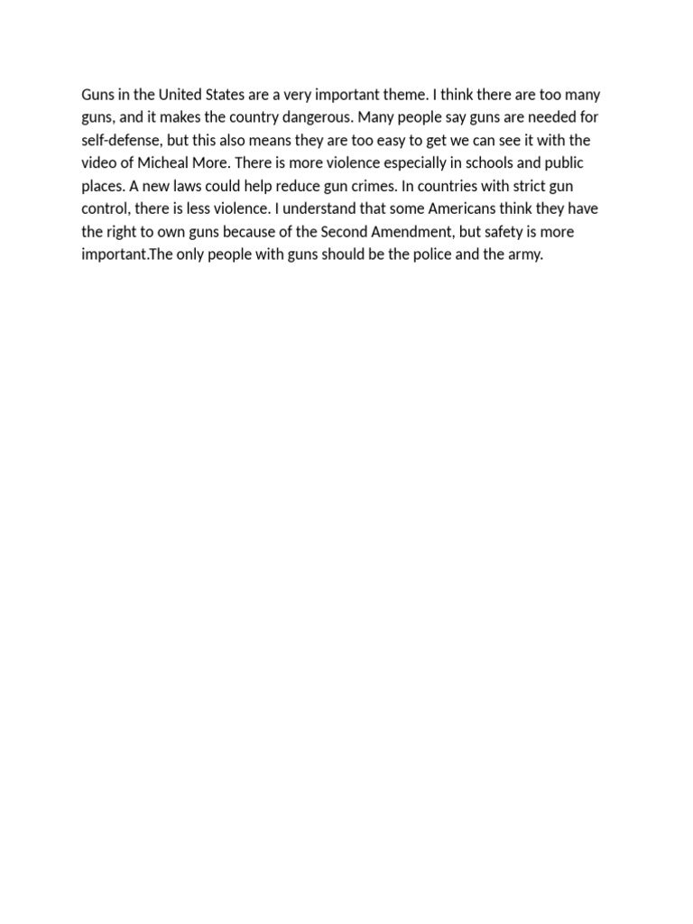 Gun Control and Safety in America | PDF