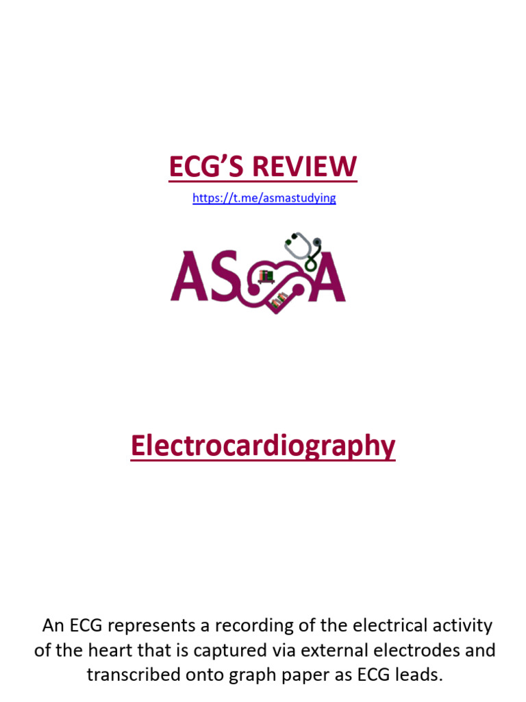 ECG Review | PDF | Cardiovascular System | Cardiology